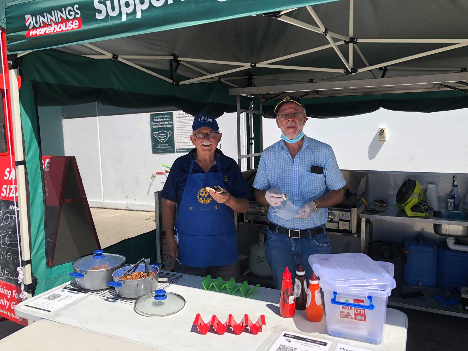 Bunnings fundraising shop